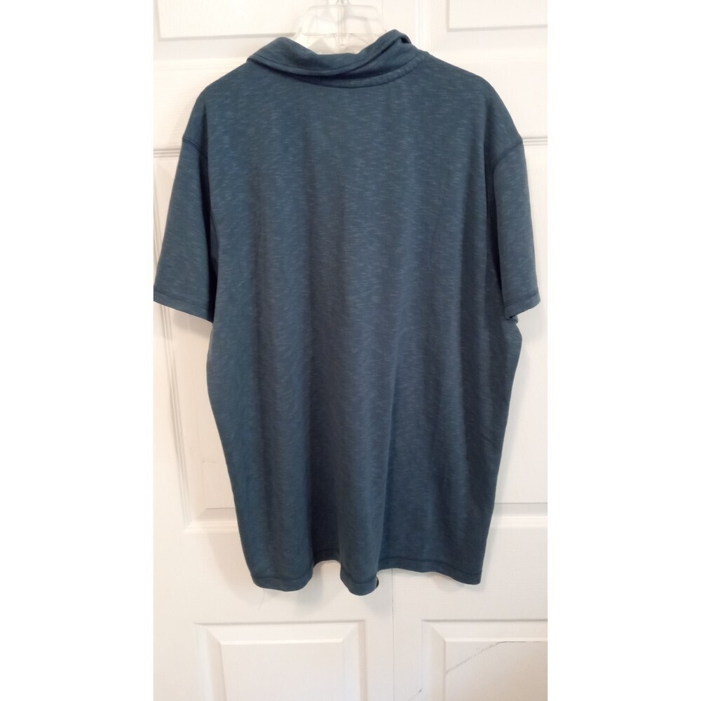 Eddie Bauer Blue active Modal blend button collar‎ tee - Picture 2 of 6